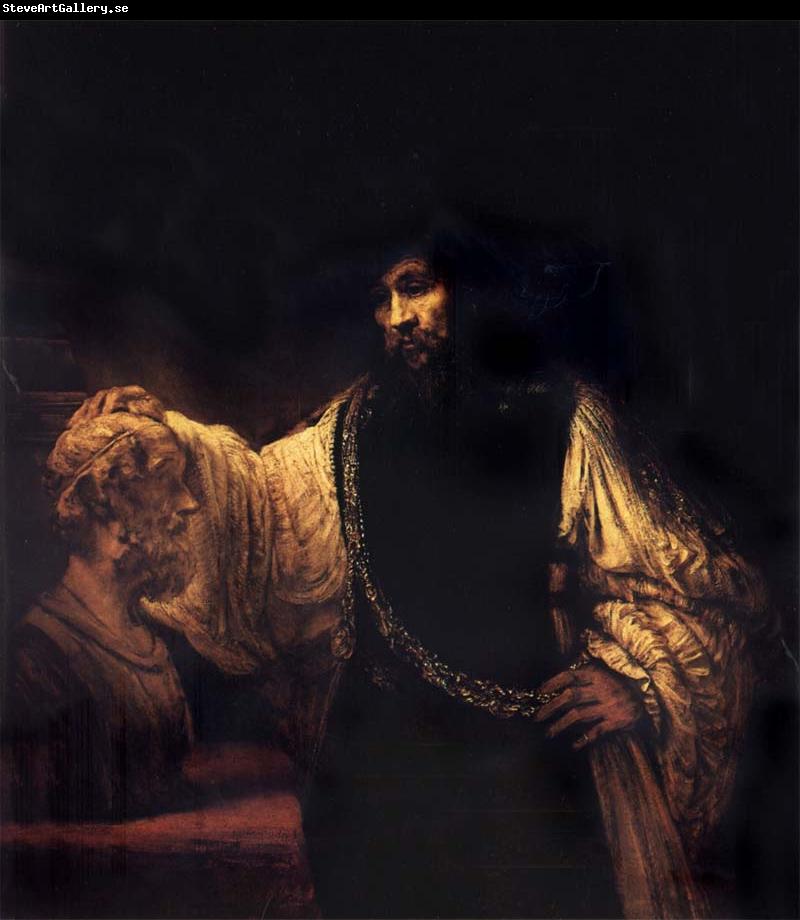 Rembrandt van rijn Aristotle with a Bust of Homer